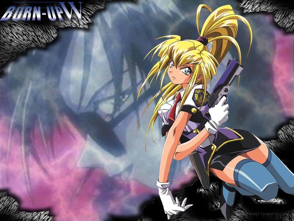 Anime character with gun