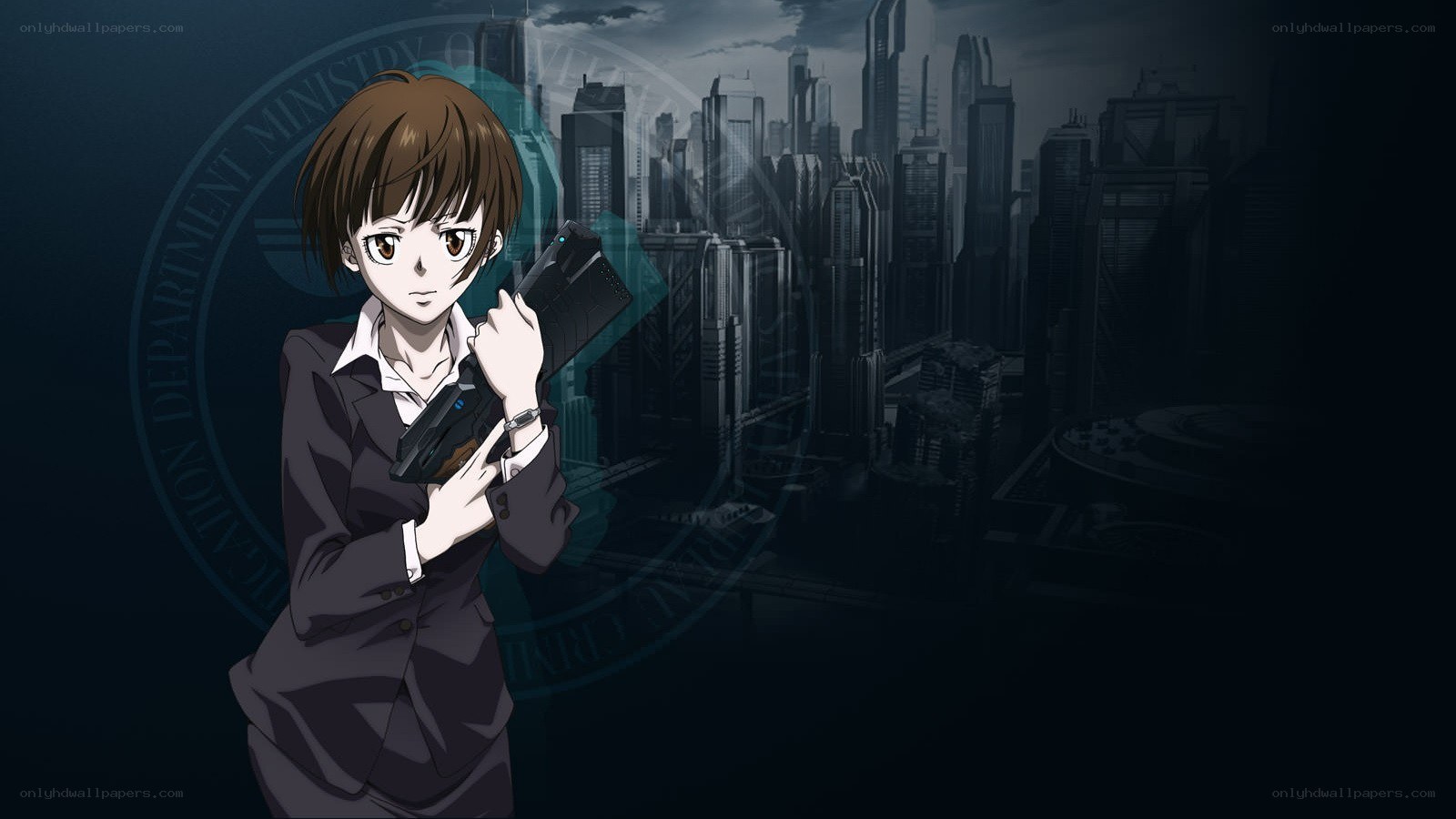 anime character with gun