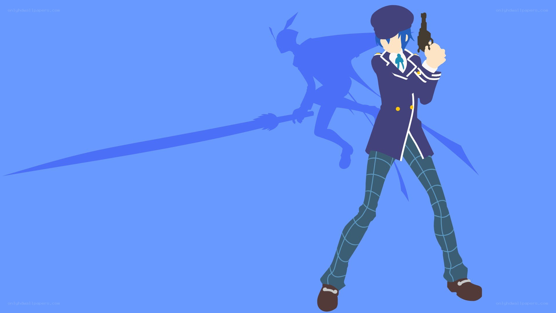 anime character with gun