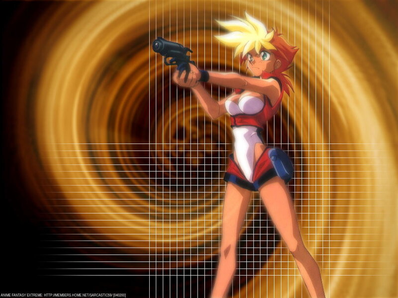 anime character with gun