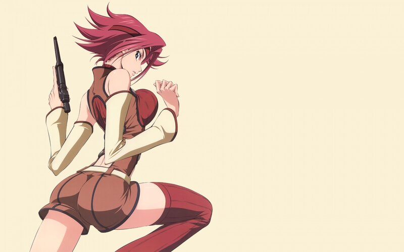 anime character with gun