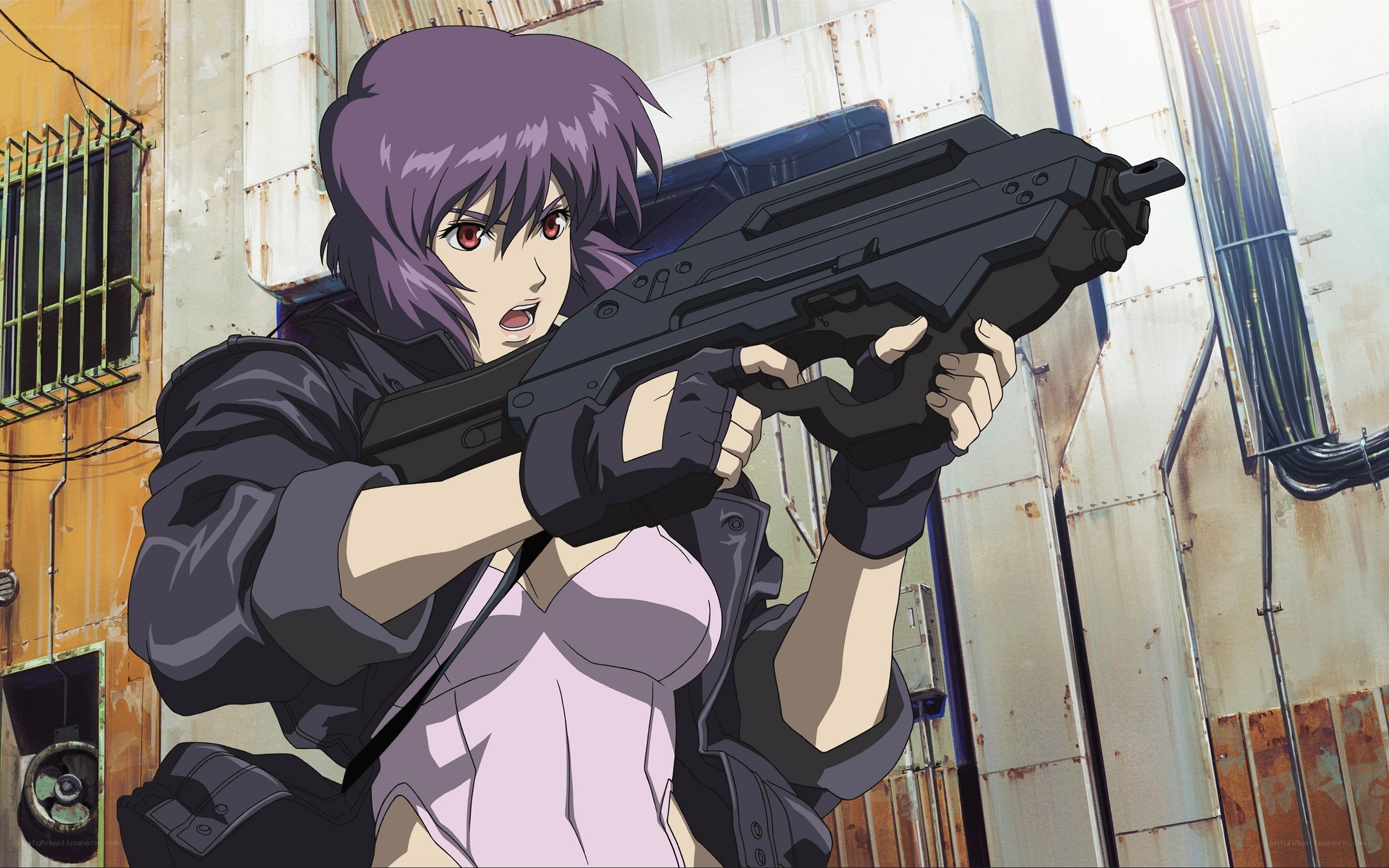 anime character with gun
