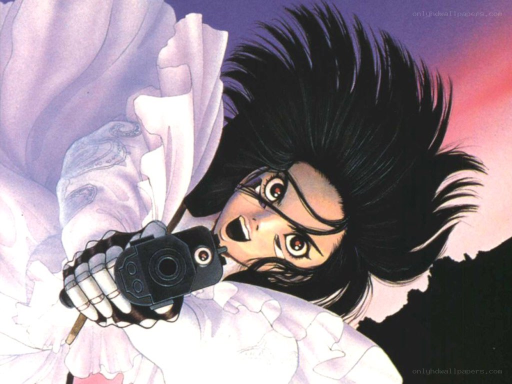 anime character with gun