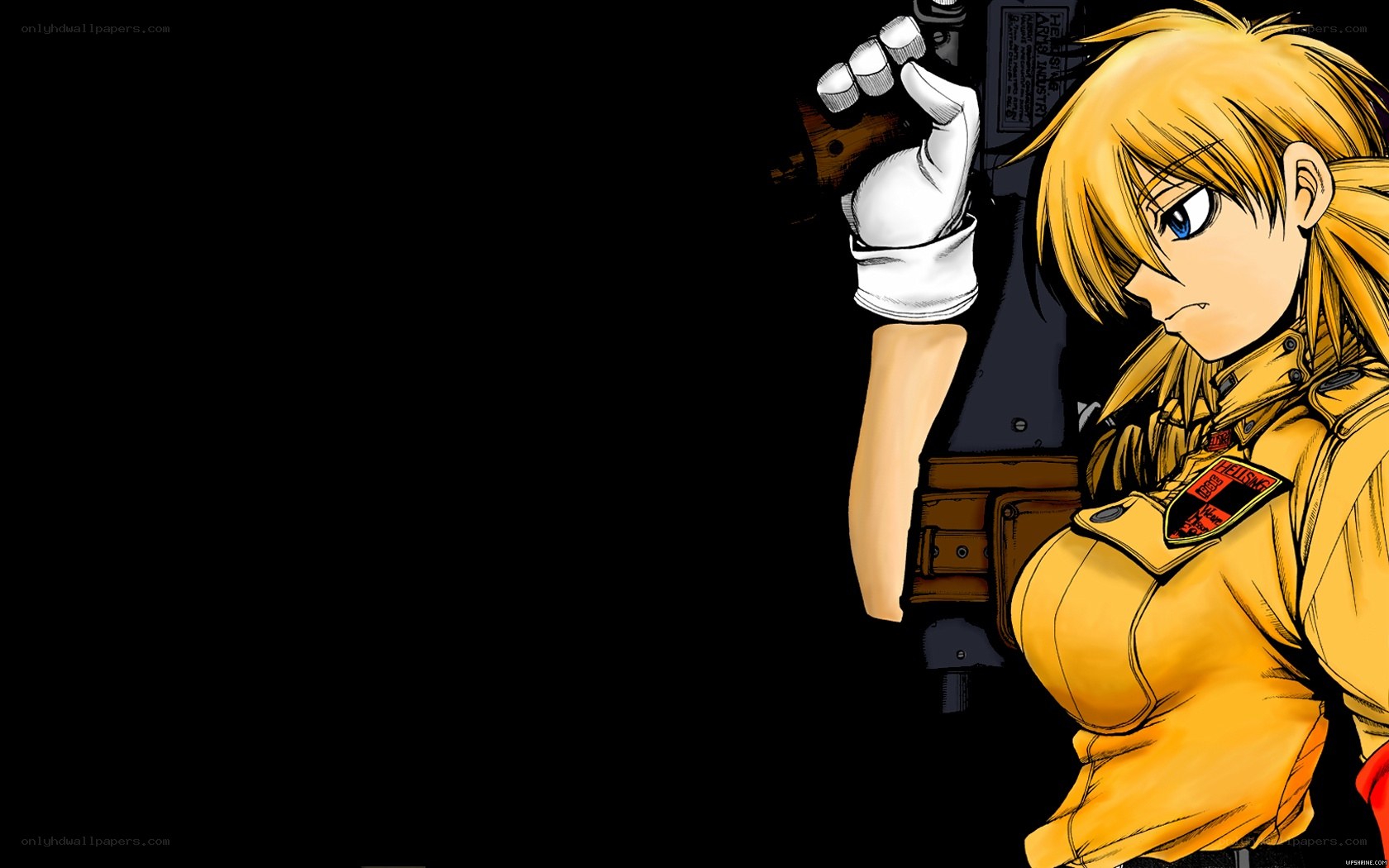anime character with gun