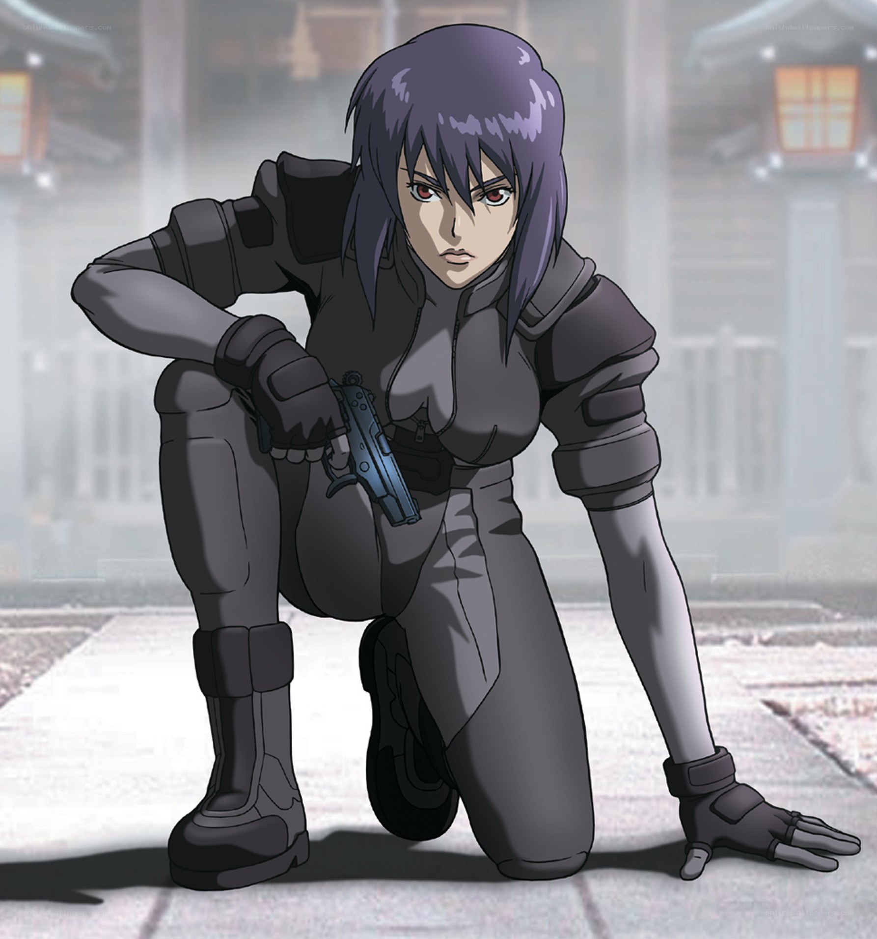 anime character with gun