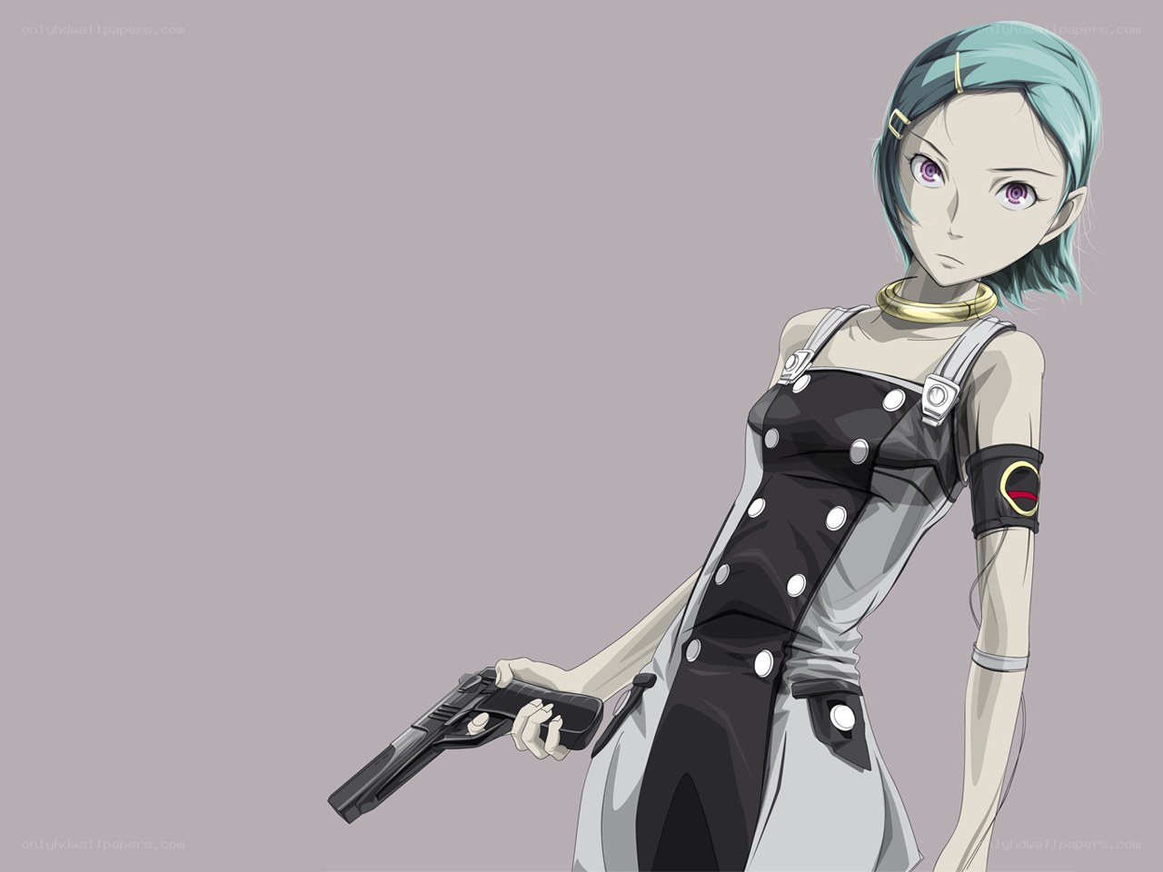anime character with gun