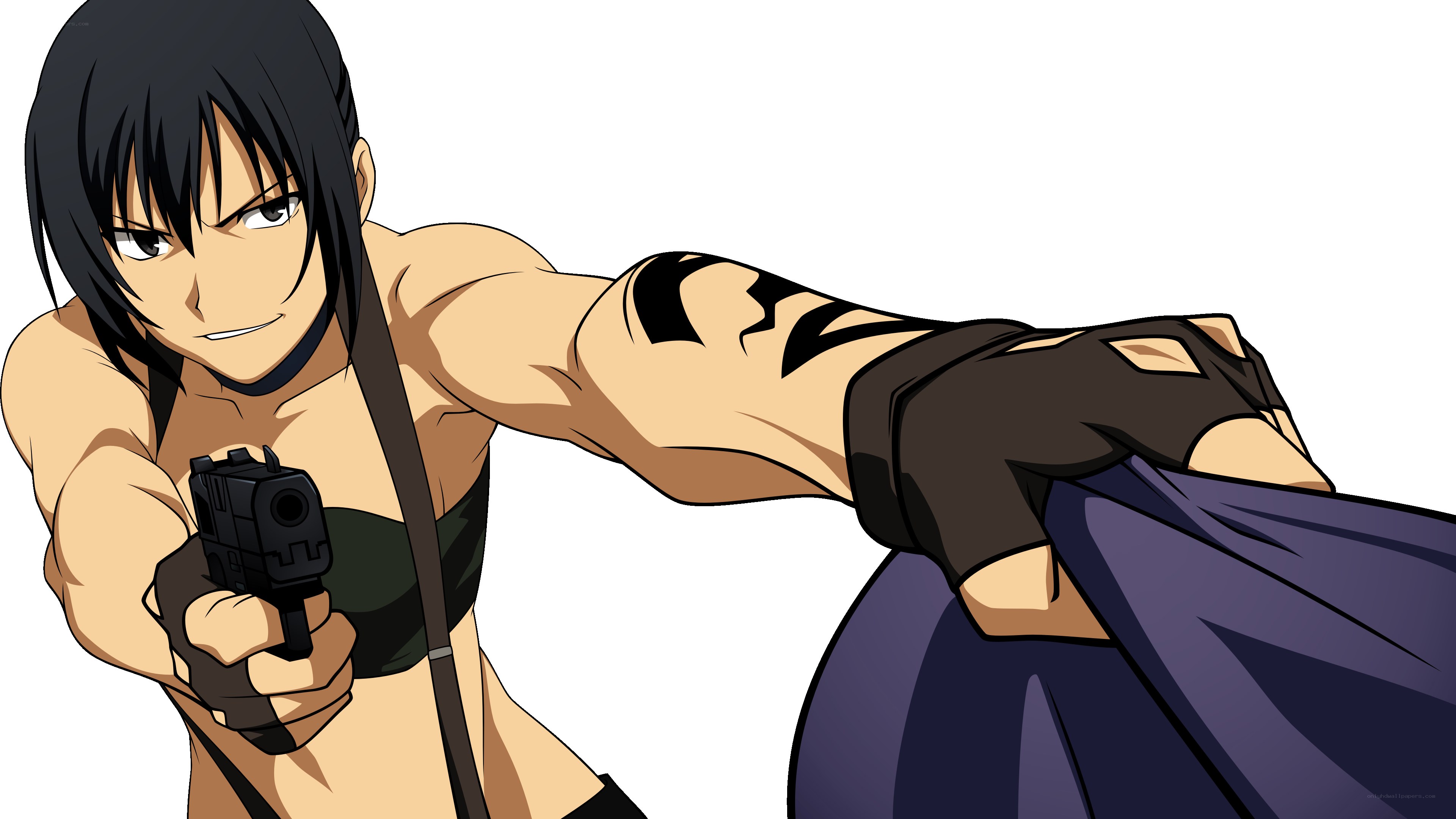 anime character with gun