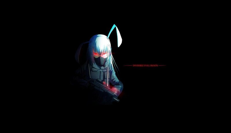 Anime Character with Gun — Black, Dark, Mysterious