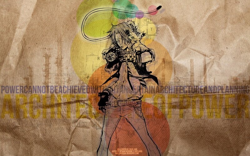 Anime Character with Gun — Brown, Dramatic, Manga