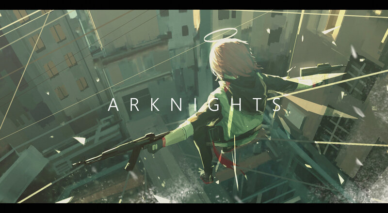 Anime Character with Gun — Green, Dramatic, Afternoon