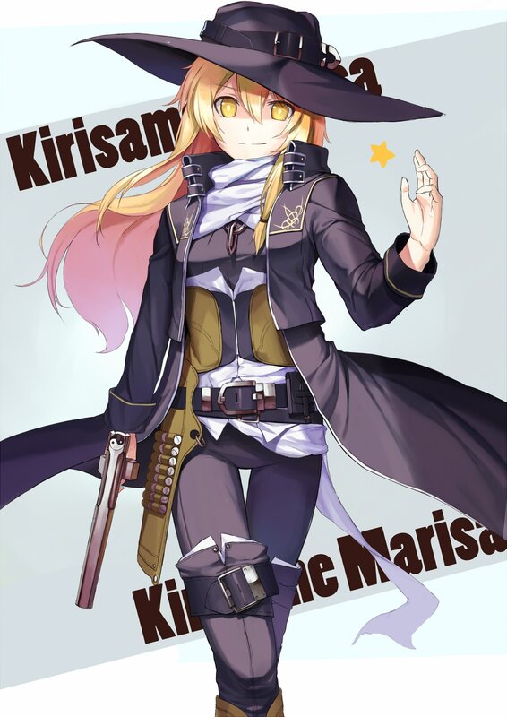 Anime Character with Gun — Purple, Confident