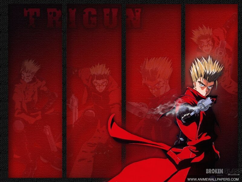 Anime Character with Gun — Red, Dramatic, Red Cape, Spiky Hair