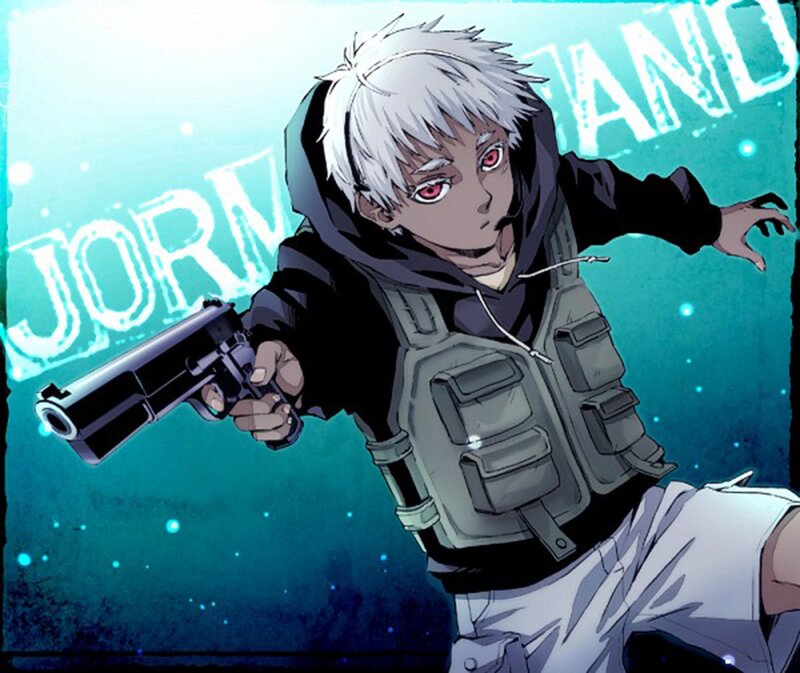 Anime Character with Gun — Teal