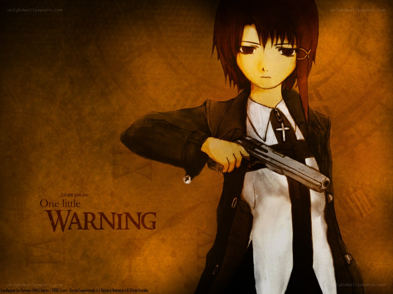 anime character with gun warning