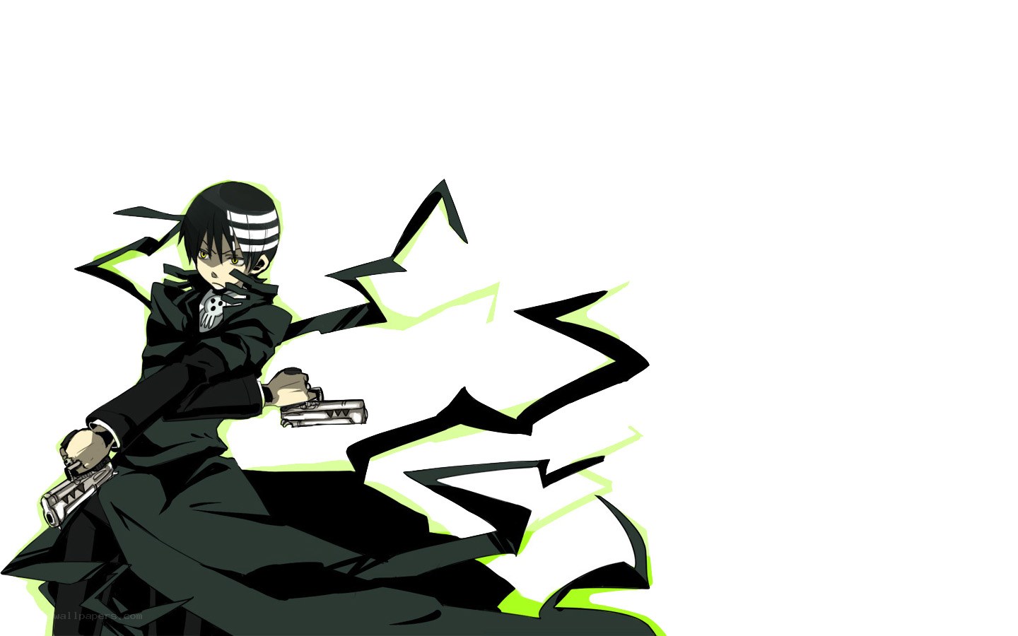 anime character with guns