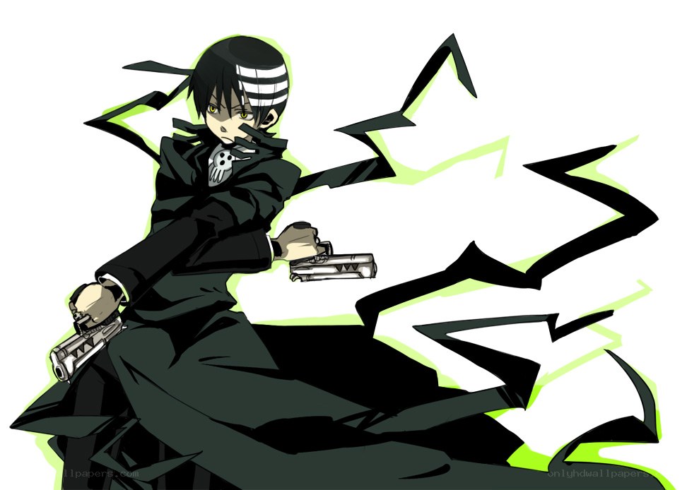 Anime character with guns