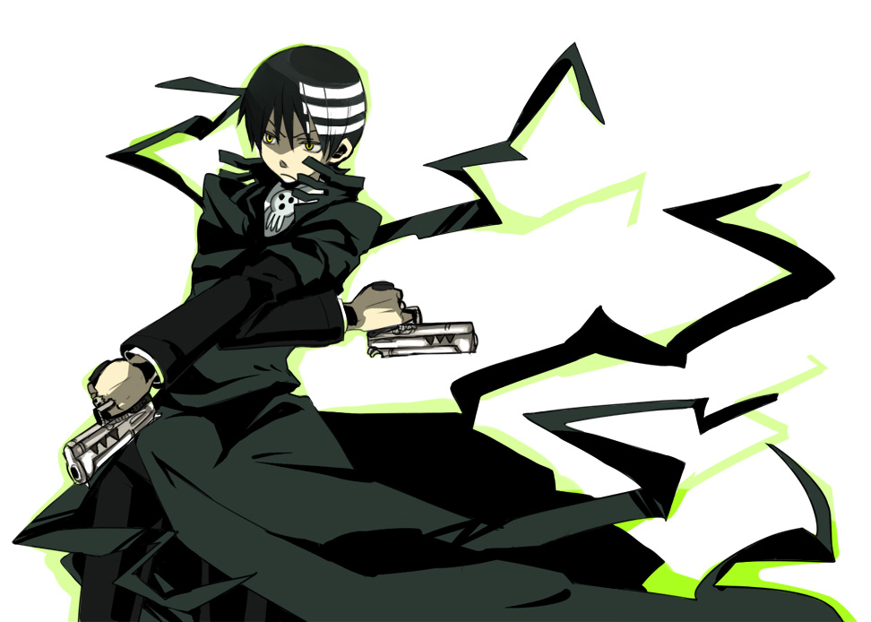 Anime character with guns