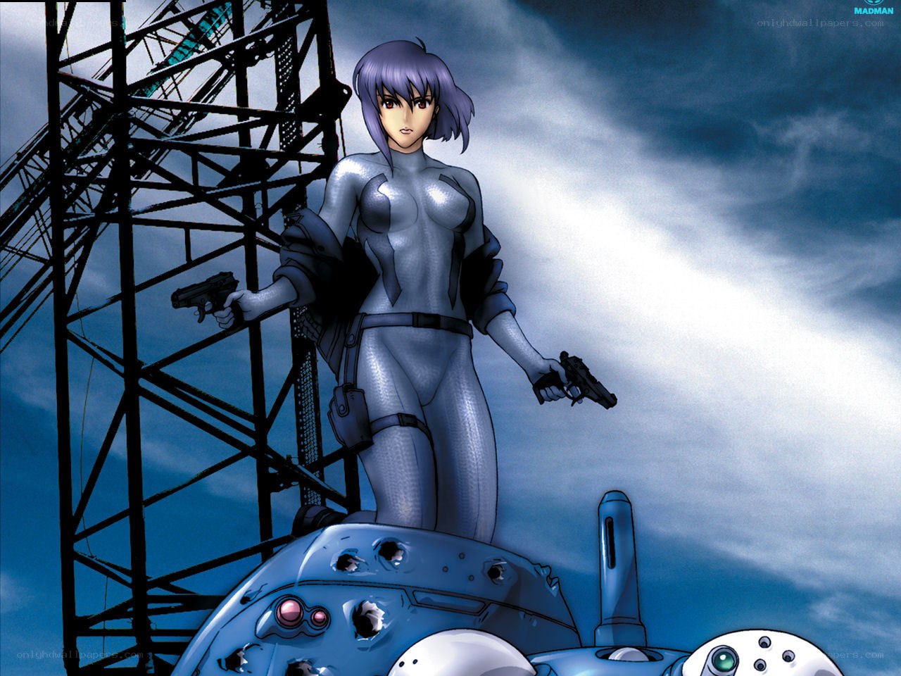 anime character with guns