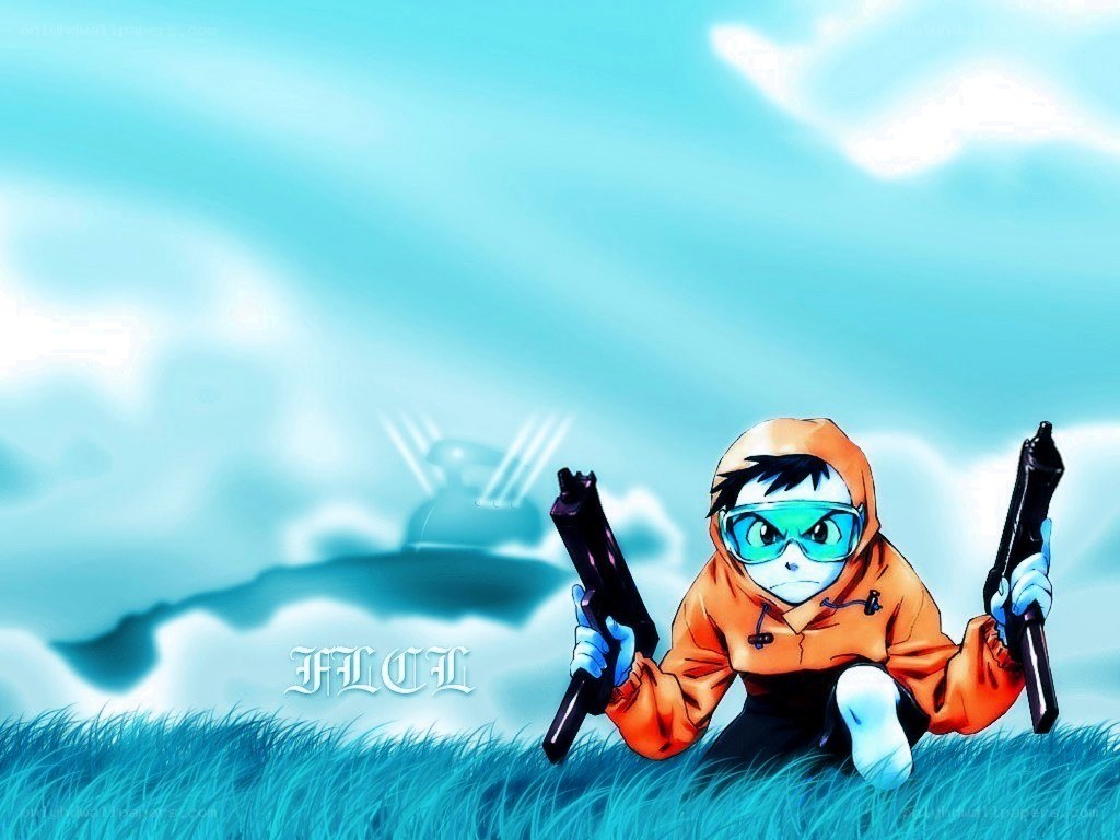 anime character with guns