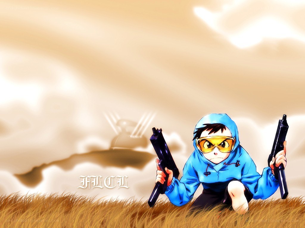anime character with guns