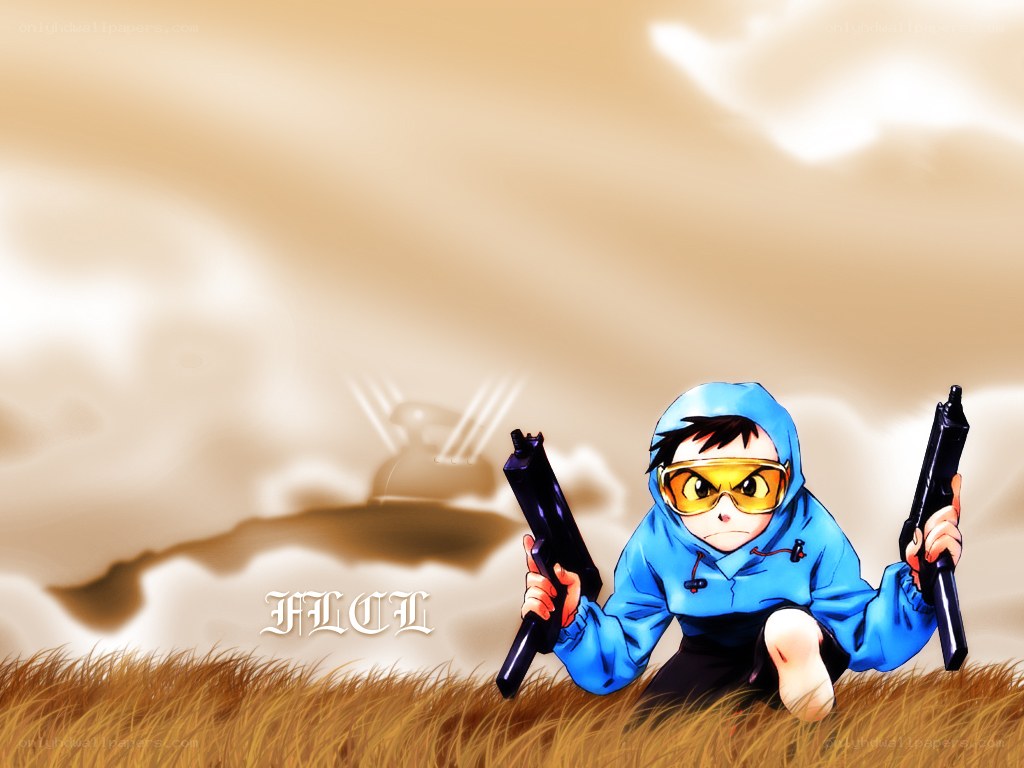 anime character with guns