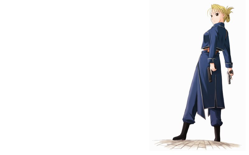 anime character with guns