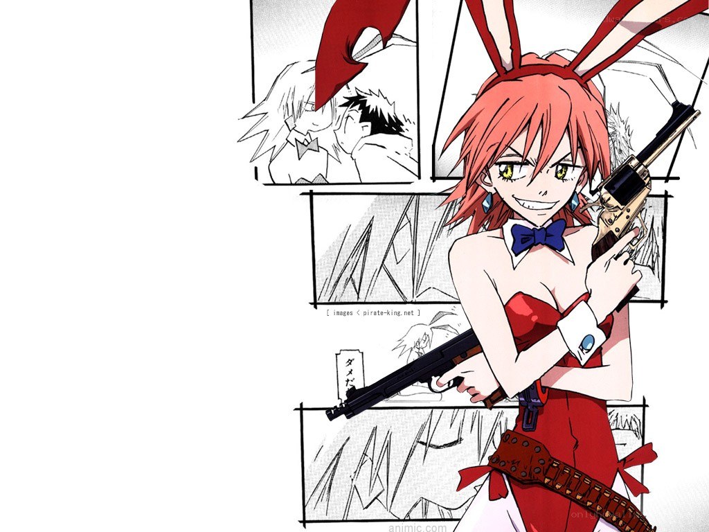Anime character with guns