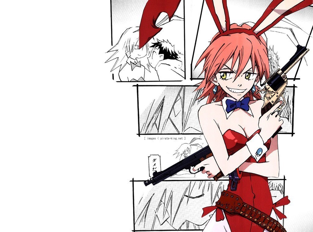 Anime character with guns