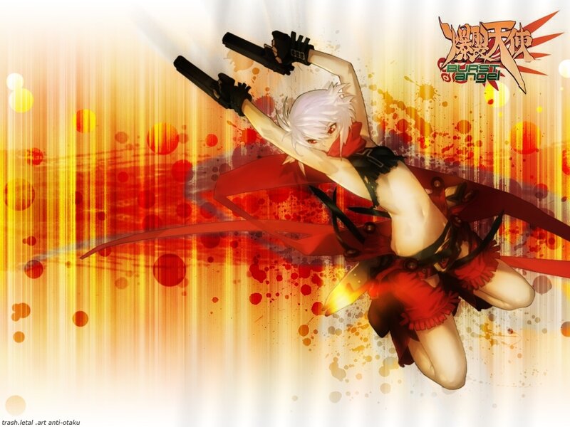 Anime Character with Guns — Red