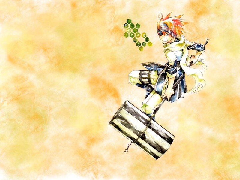 Anime character with hammer