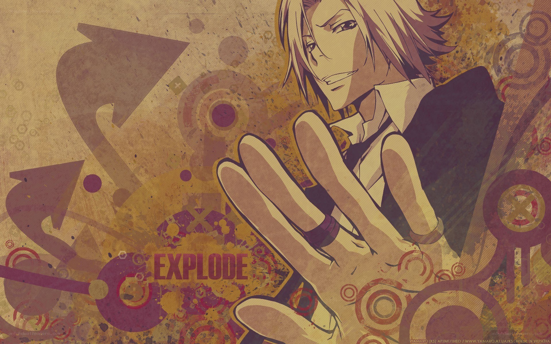 Anime character with hand gesture