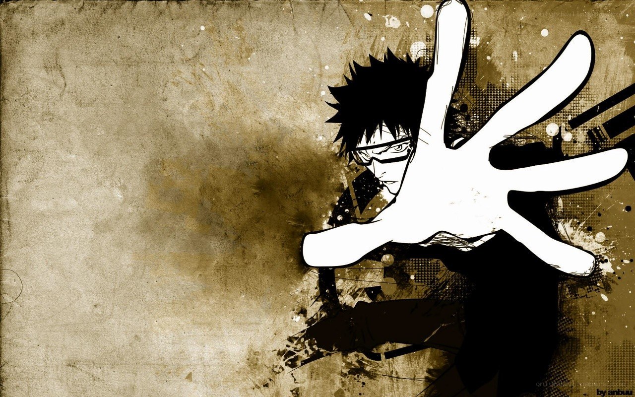 anime character with hand gesture