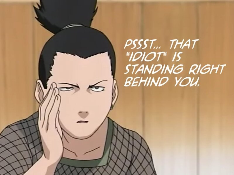 Anime Character with Hand on Face — Brown, Serious