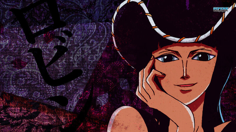 Anime Character with Hand on Face — Purple