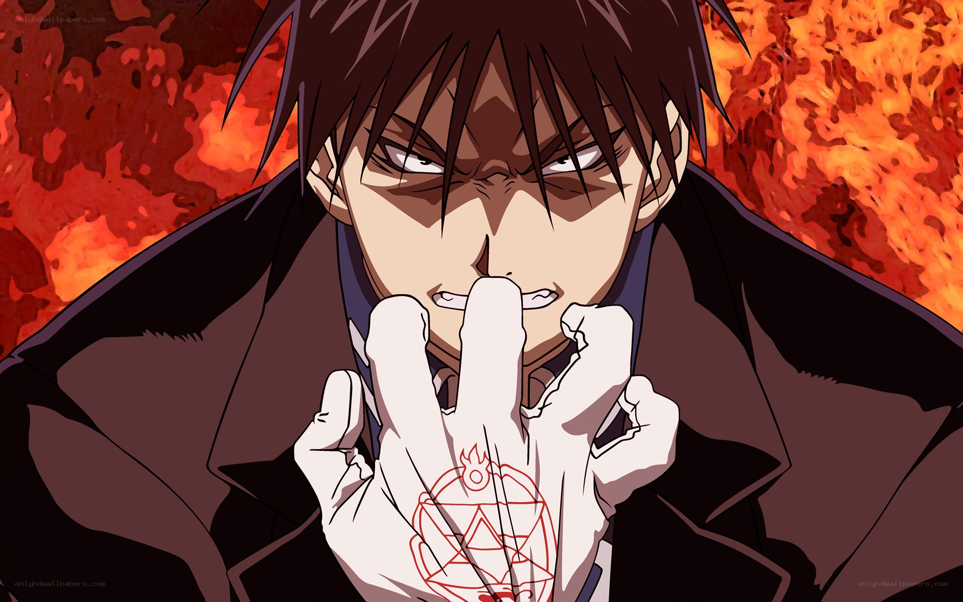 anime character with hand symbol
