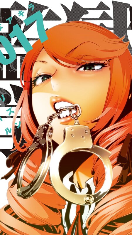 Anime Character with Handcuffs — Orange