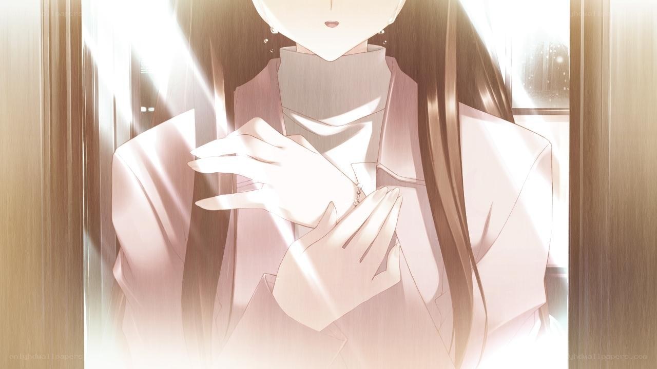 anime character with hands clasped