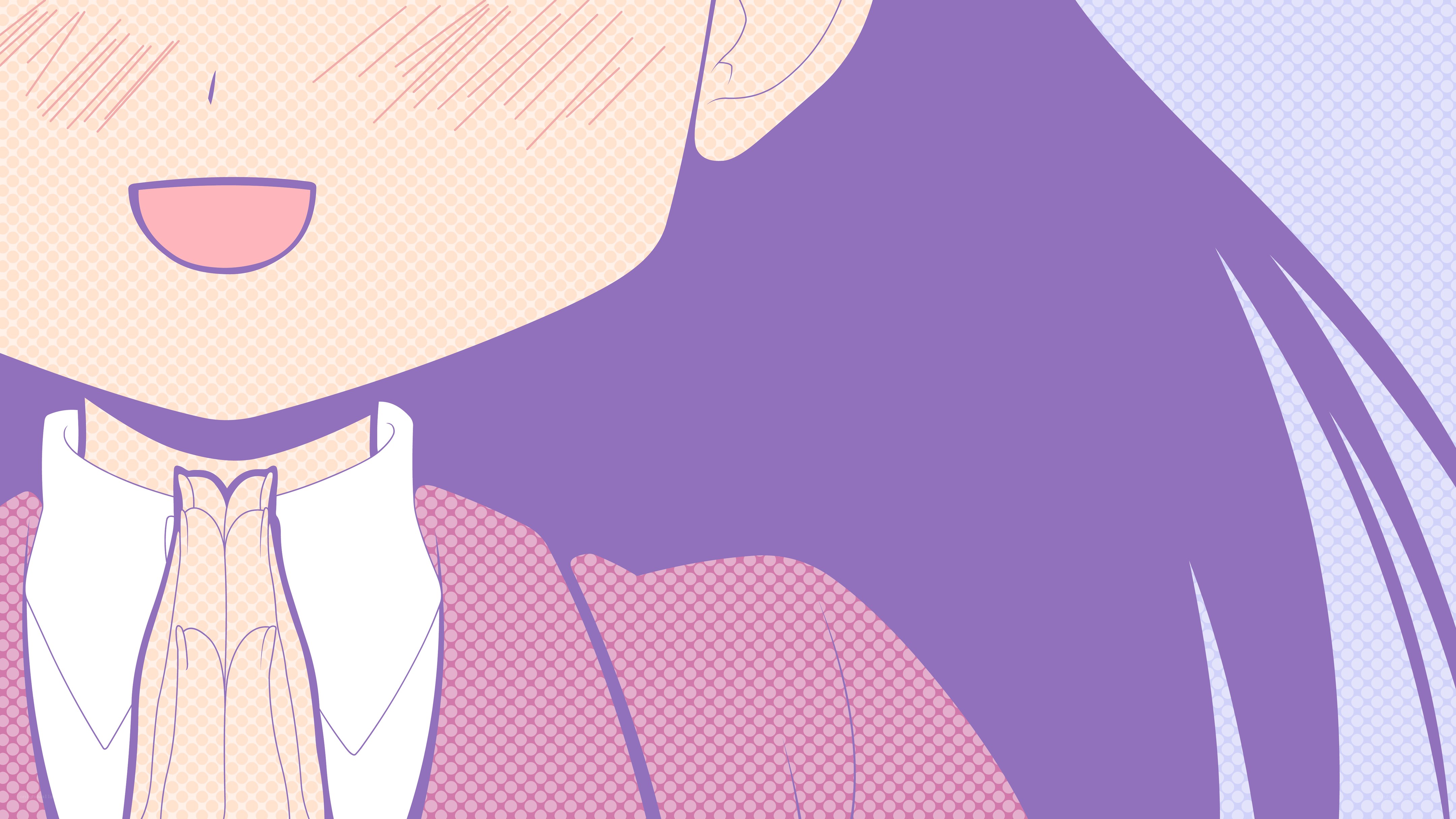 anime character with hands clasped