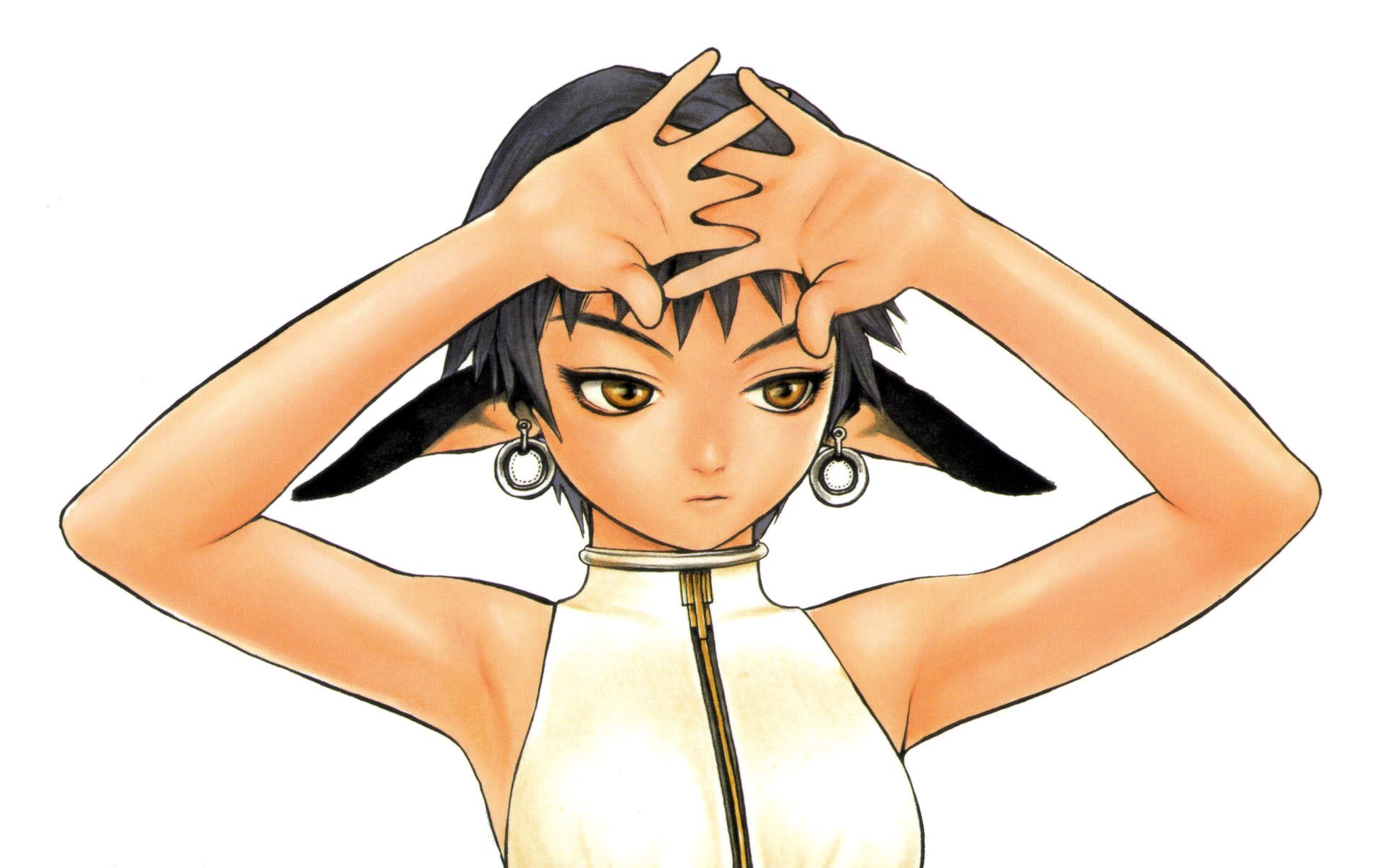 anime character with hands on head