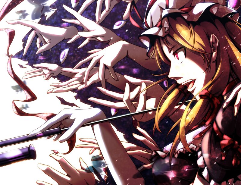 Anime character with hands reaching