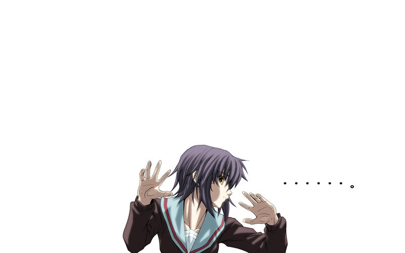 anime character with hands up