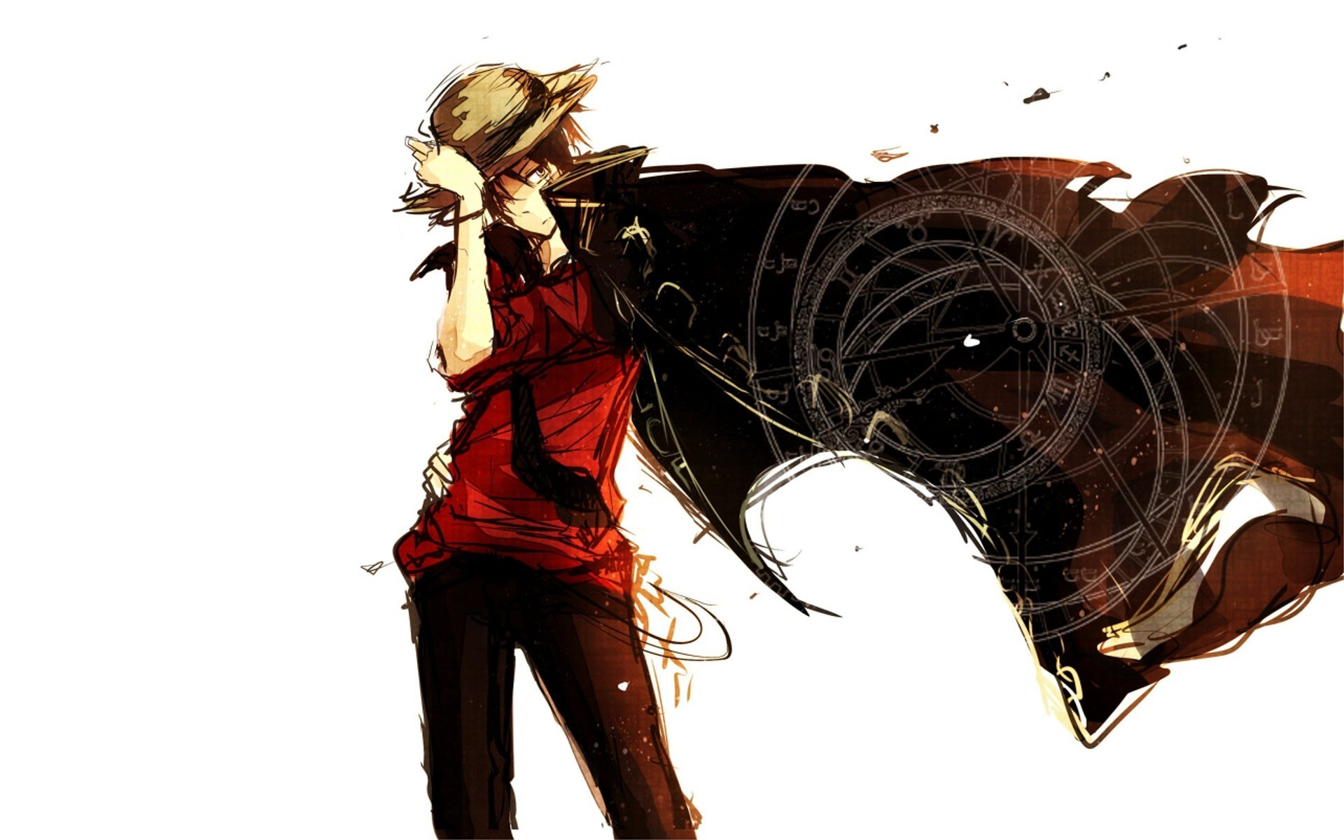 anime character with hat and cloak