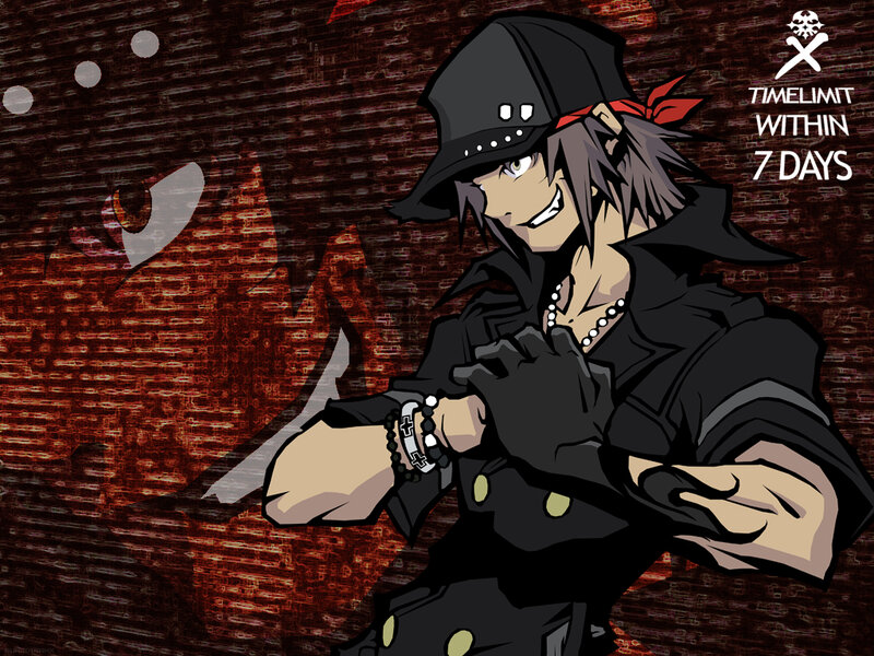 Anime Character with Hat — Black, Dramatic, Gloves