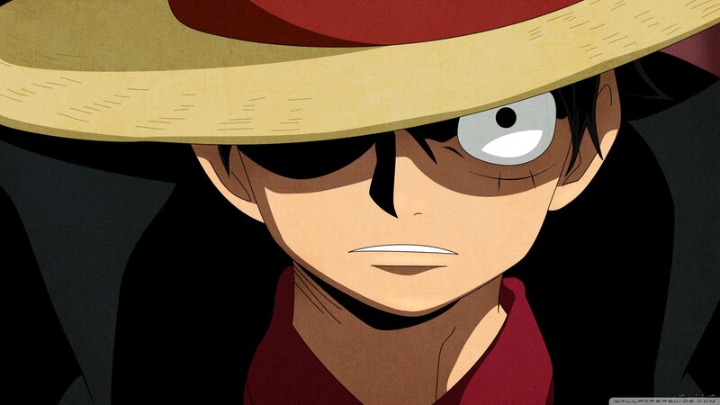 Anime Character with Hat — Black, Serious