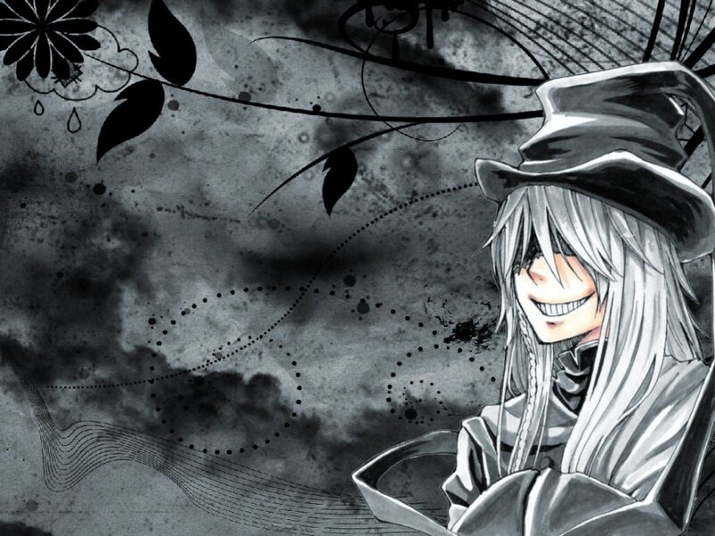Anime Character with Hat — Black