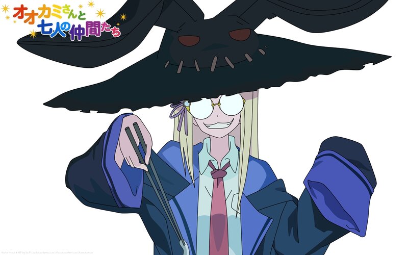Anime Character with Hat — Blue