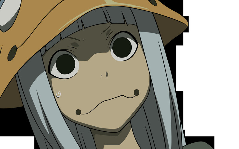 Anime Character with Hat — Gray