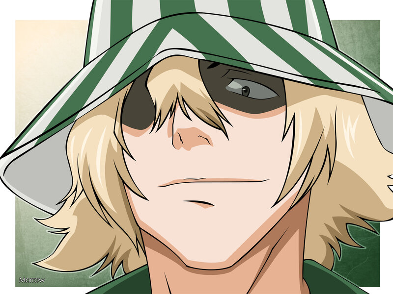 Anime Character with Hat — Green, Neutral