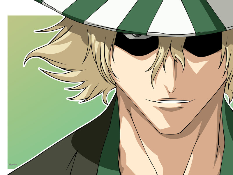 Anime Character with Hat — Green, Serious