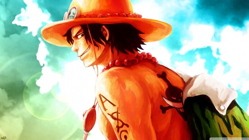 Anime Character with Hat — Orange